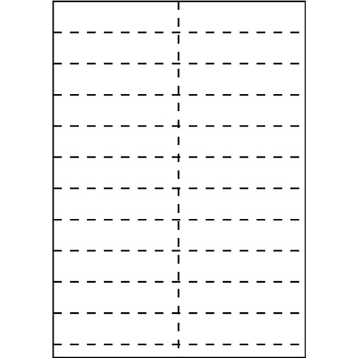 Perforierte Etiketten für Etikettenhalter