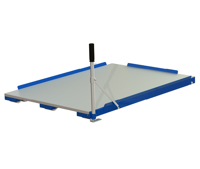 Closed steel bottom for floor pull-out units