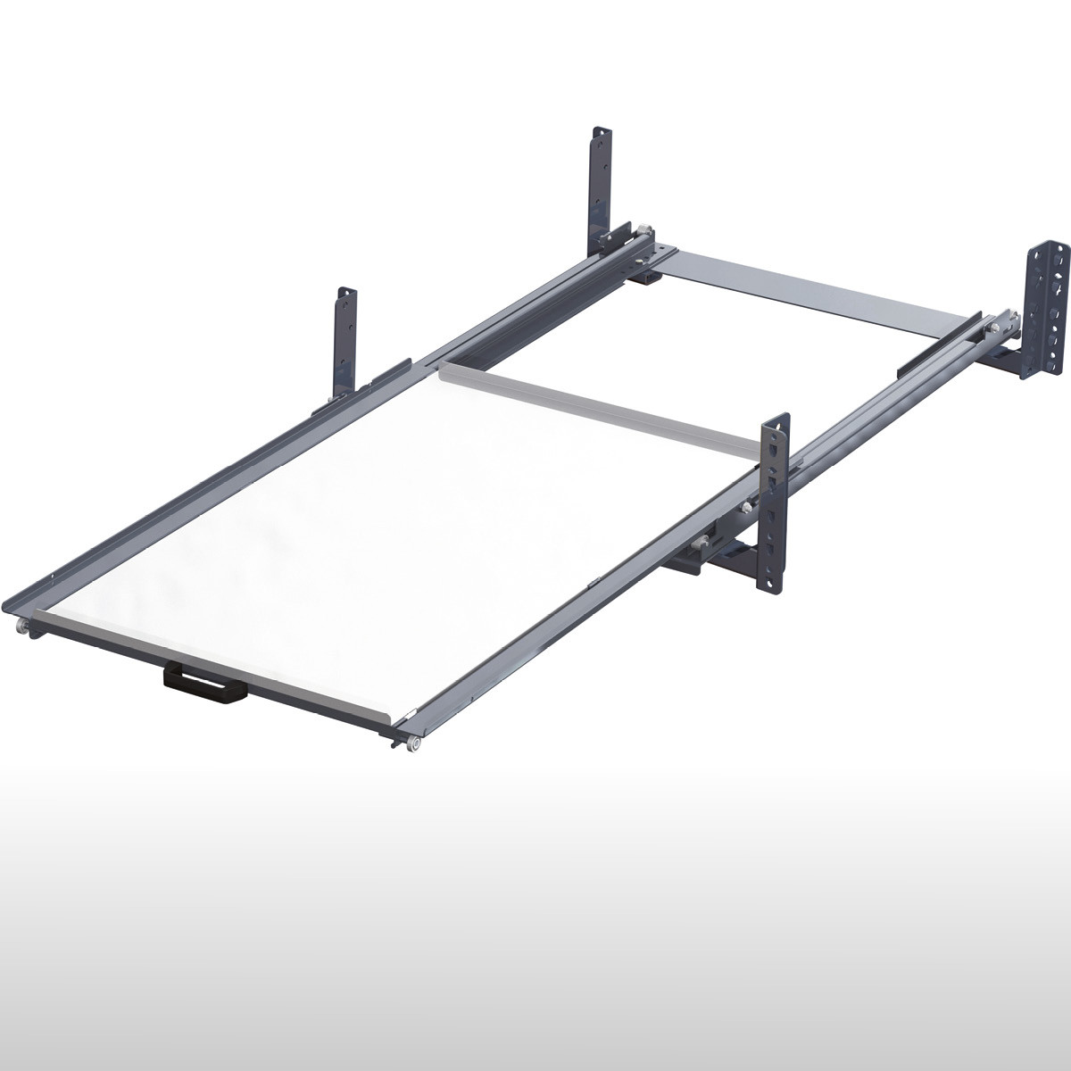 Eingehängte Auszüge mit Stahlboden-200 kg-ca. 70%-Graphitgrau - RAL 7024