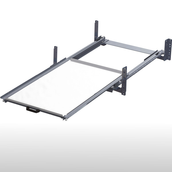 Eingehängte Auszüge mit Stahlboden-200 kg-ca. 70%-Graphitgrau - RAL 7024