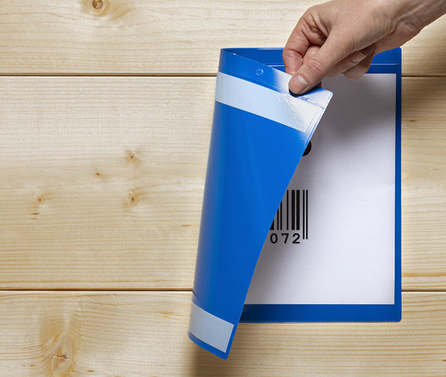 Self-adhesive pockets 