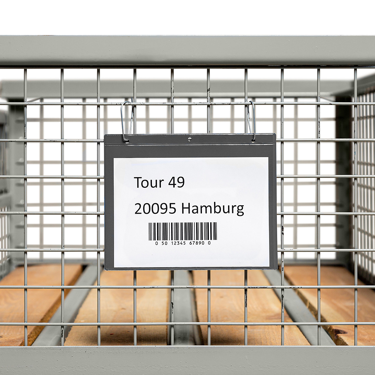 ECO Kennzeichnungstaschen mit Aufhängelochung Anwendung - ohne Klappe