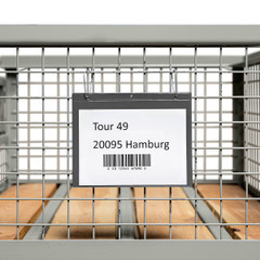 ECO Kennzeichnungstaschen mit Aufhängelochung Anwendung - ohne Klappe