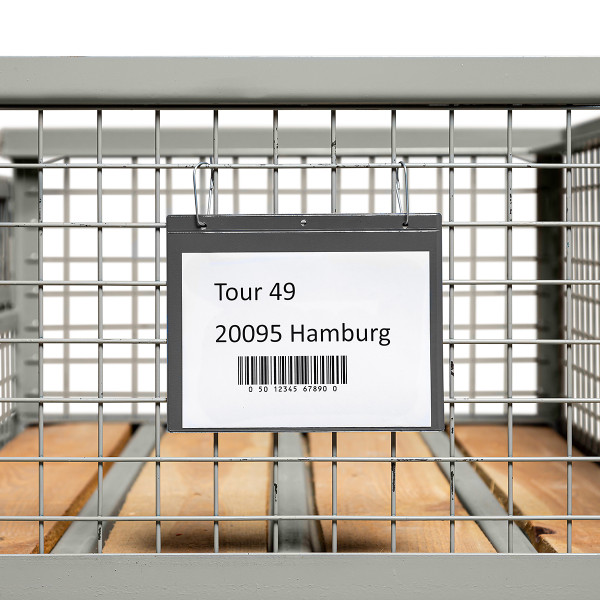 ECO Kennzeichnungstaschen mit Aufhängelochung aus Bio-PVC