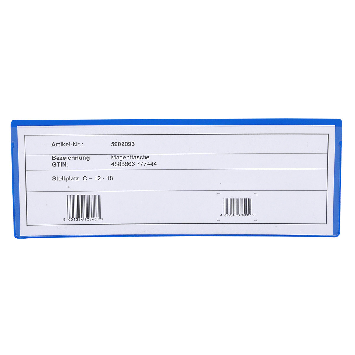 KANBAN pockets for plastic boxes