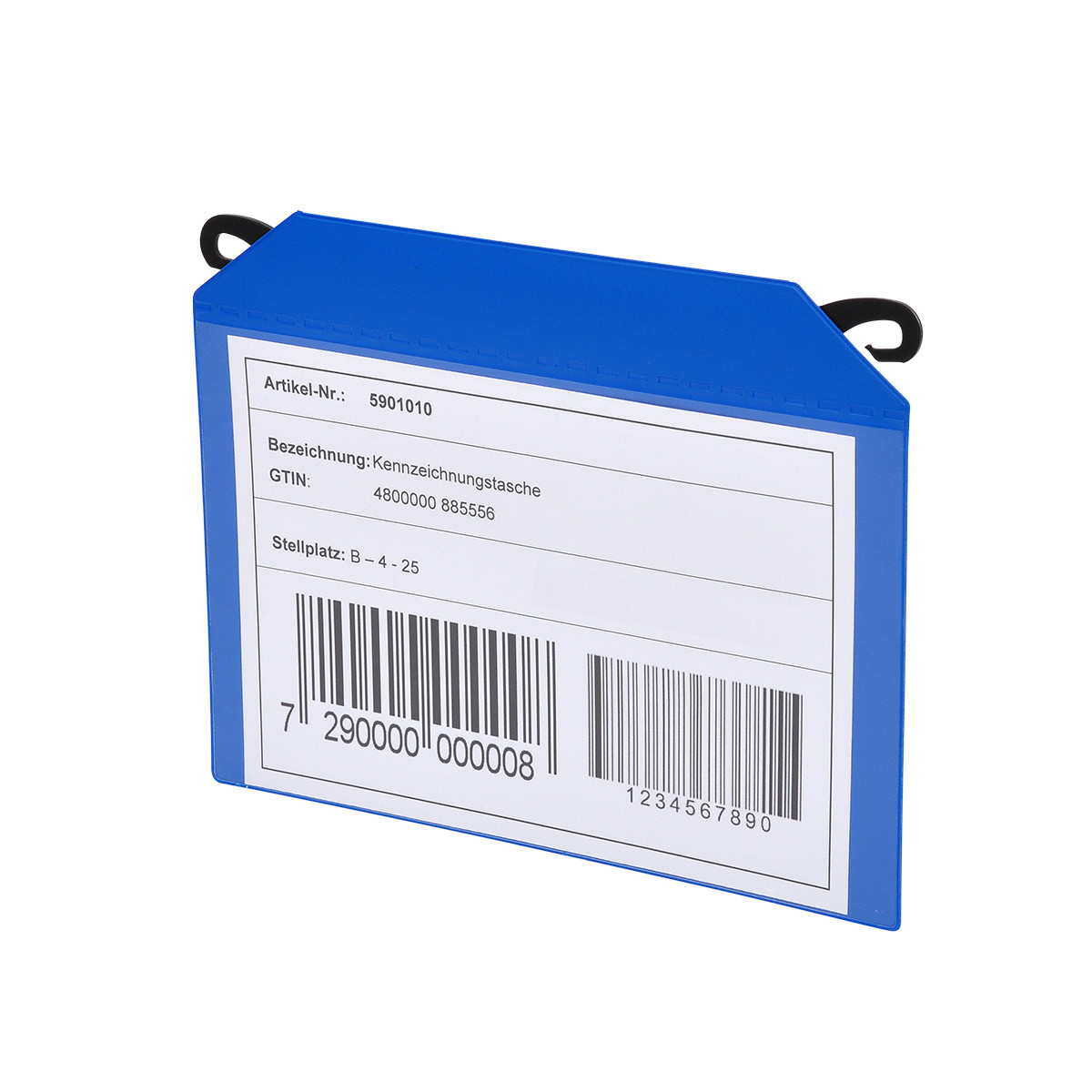 Pockets for wire boxes with hooks