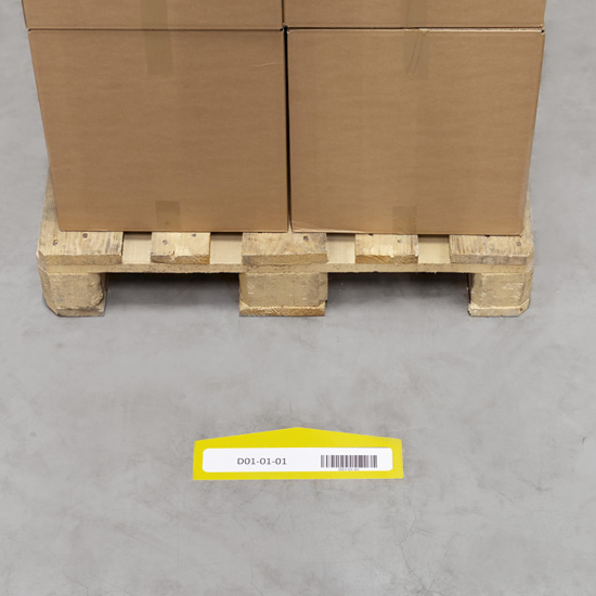 Floor marking pockets shape „arrow“