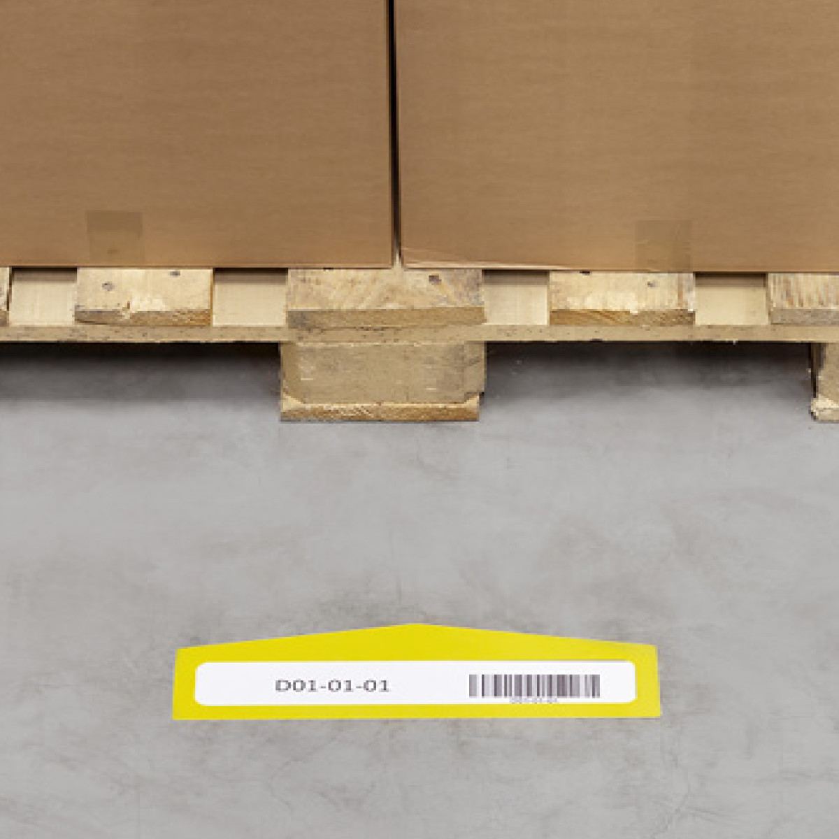 Floor marking pockets shape „arrow“