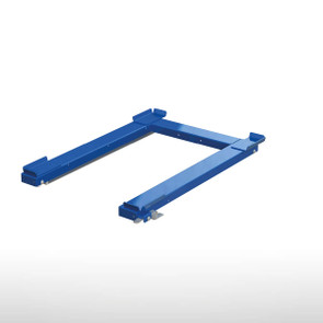 Floor mounted pull-out unit for pallet cages | loading from pick up corridor