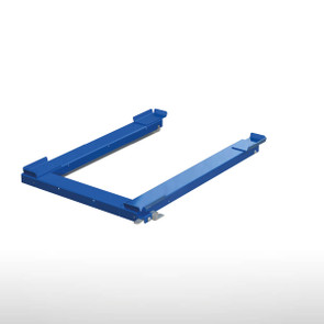 Floor mounted pull-out unit for pallet cages | loading from forklift corridor