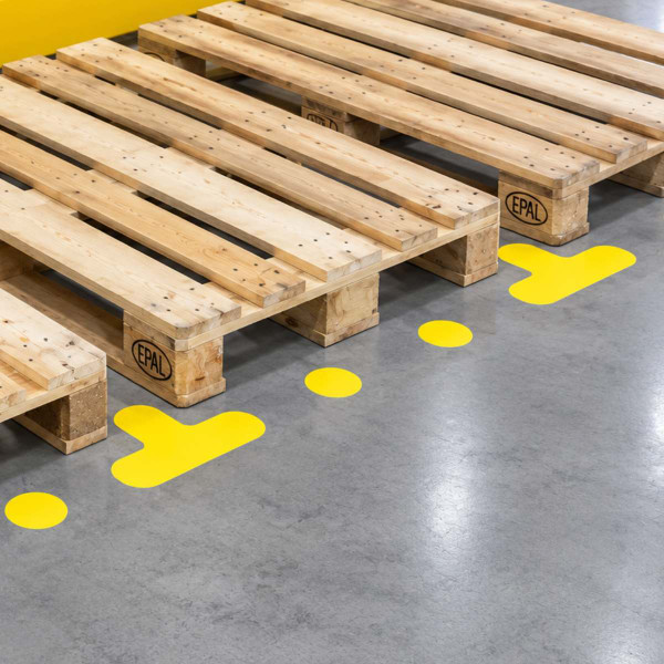Floor marking symbol - T-piece