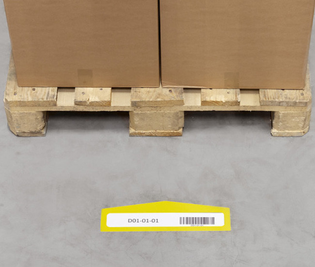 Floor marking pockets shape „arrow“