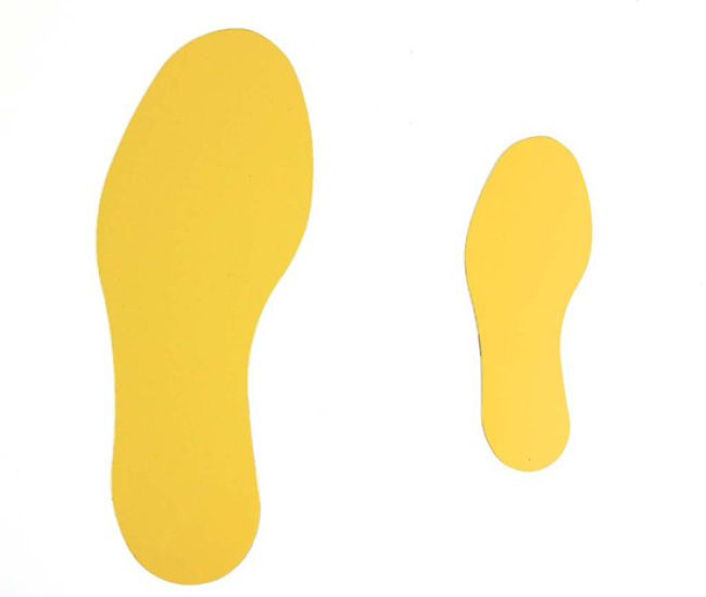 Floor marking symbol – foot print