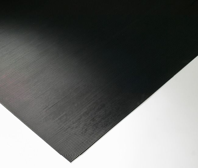 Rubber pad for steel floor
