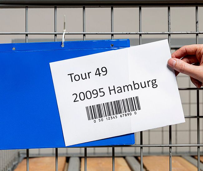 Kennzeichnungstasche mit Aufhängelochung DIN A4 hoch