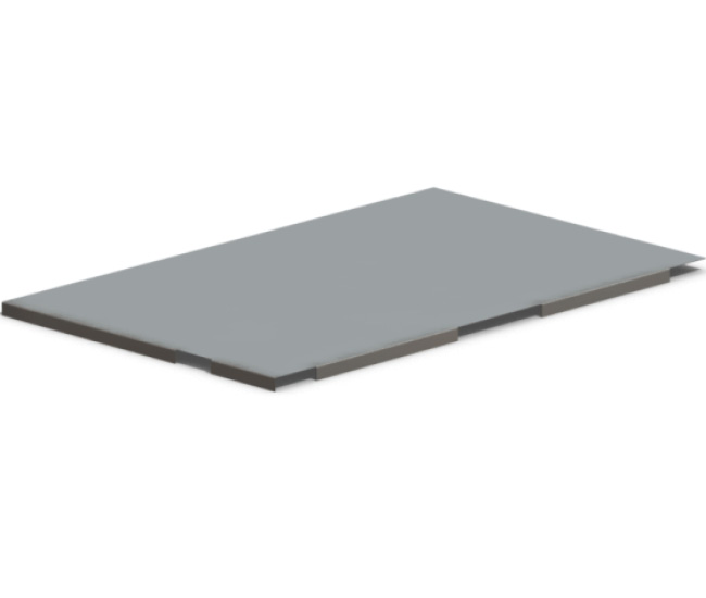Steel shelf panel for pull-out unit