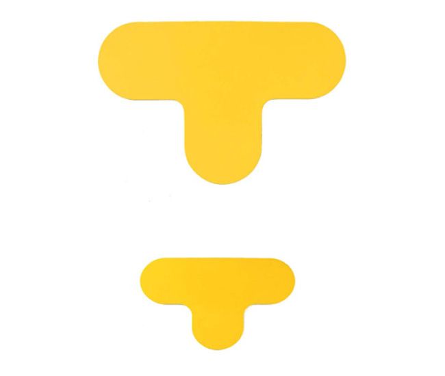 Floor marking symbol - T-piece