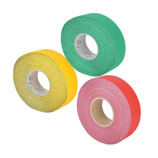 Durable floor marking tape with non-slip surface