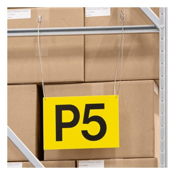 Shelf and aisle signs - straight with individual lettering