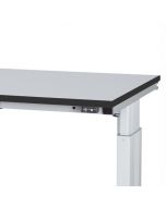 Tischplatte Laminat grau 24 mm