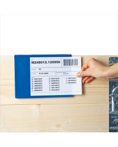 Kennzeichnungstaschen für Aufsatzrahmen | Blau |A5 quer