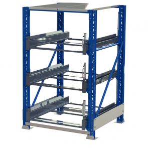 Heavy duty pallet pull-out rack