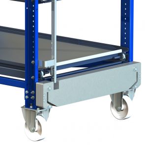 Counterweight for pull-out rack