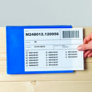 Kennzeichnungstasche für Holzaufsatzrahmen