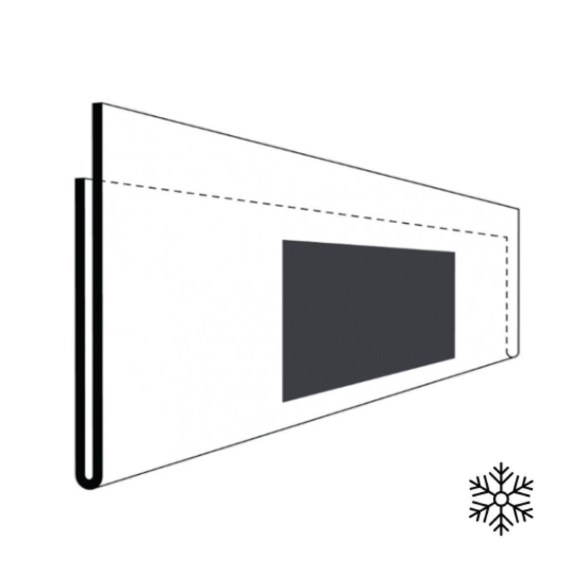 Ansicht TK-Etikettenhalter EHB