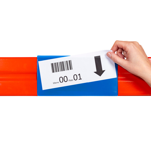 Magnetic label pockets