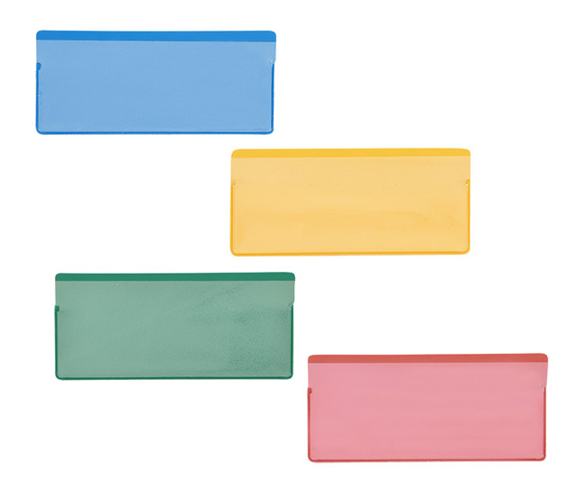 Magnetic label pockets
