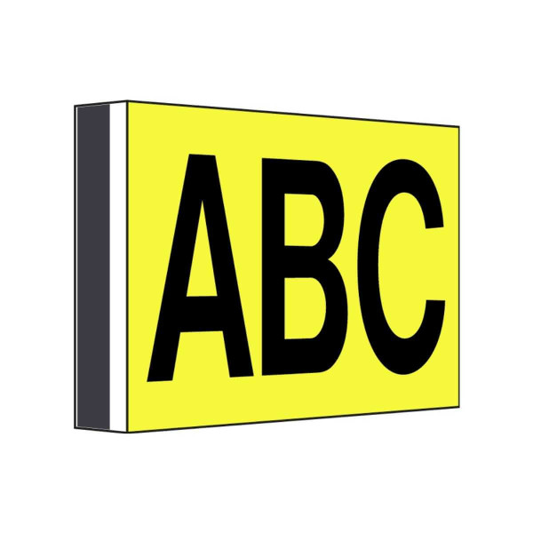 Shelf and aisle signs - angled