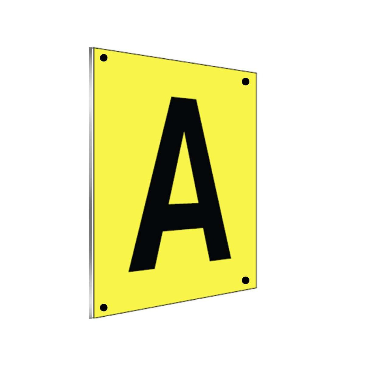 Regal- und Gangschild mit Aufhängelochung aus Aluminium