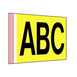 Shelf and aisle signs - straight - adhesive or magnetic