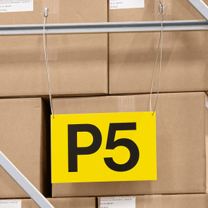 Shelf and aisle sign straight with hanging holes