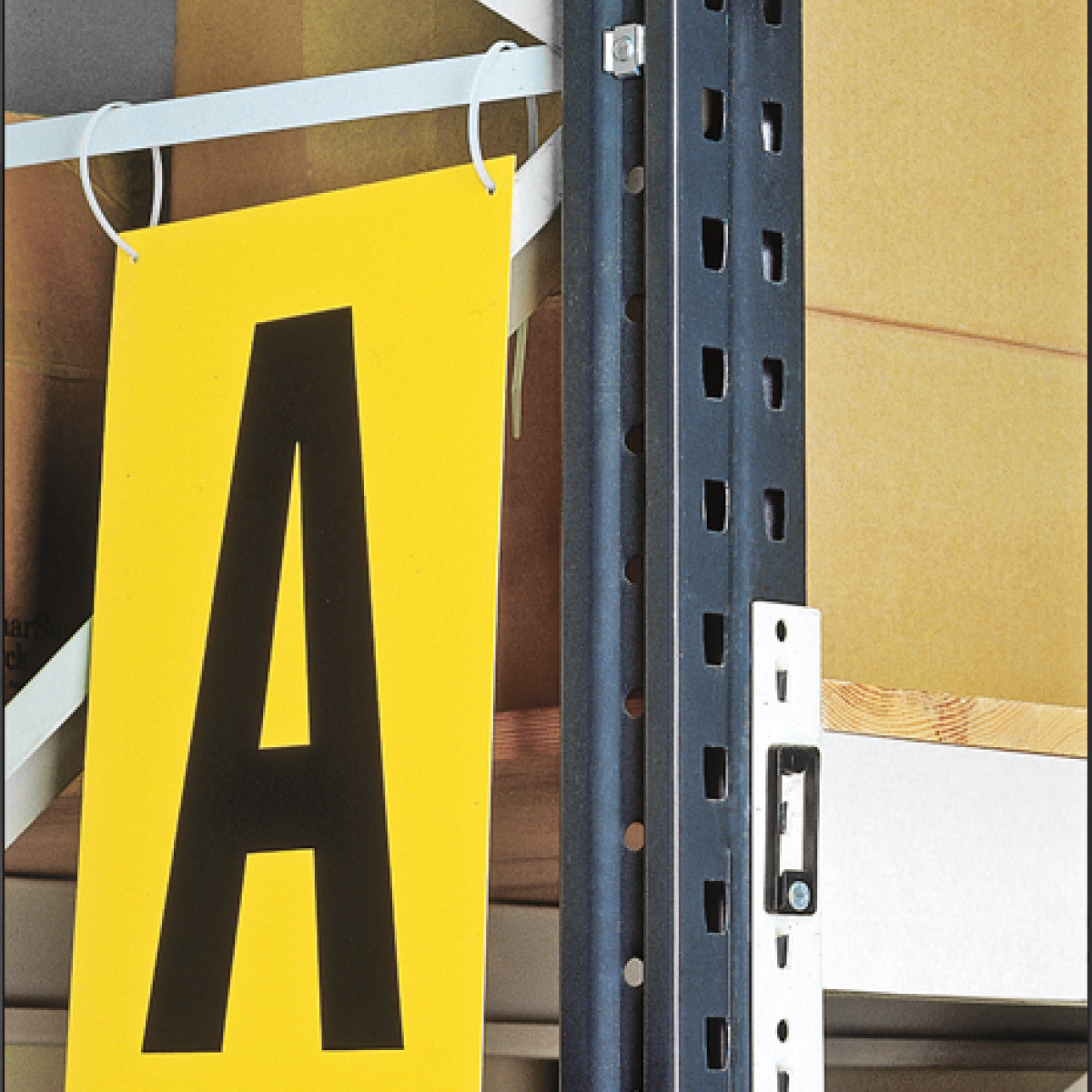 Shelf and aisle sign straight with hanging holes