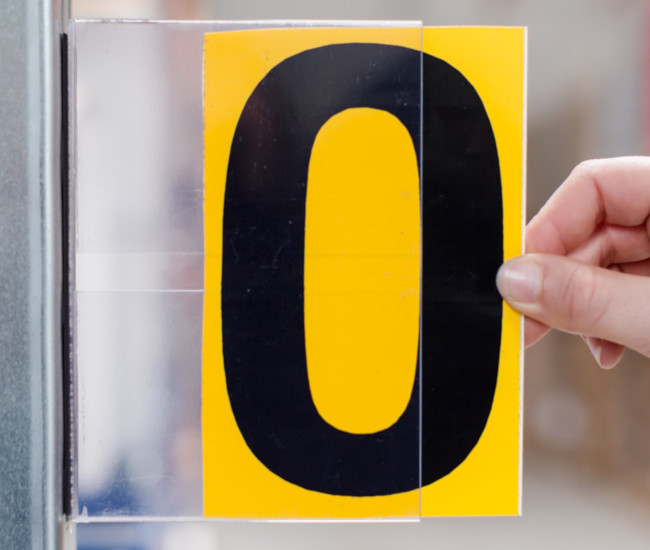 Aisles signs - exchangeable