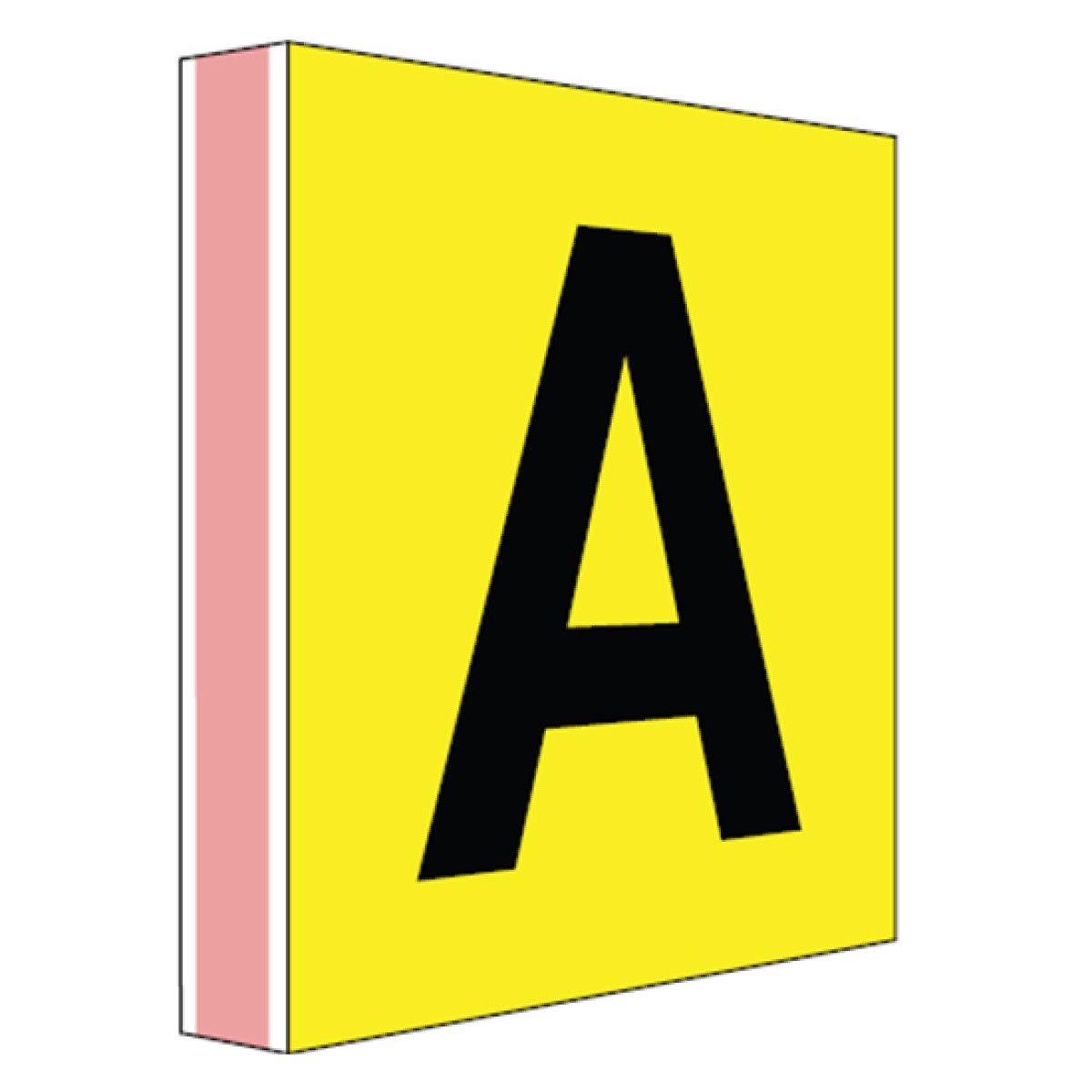 Shelf and aisle signs - angled