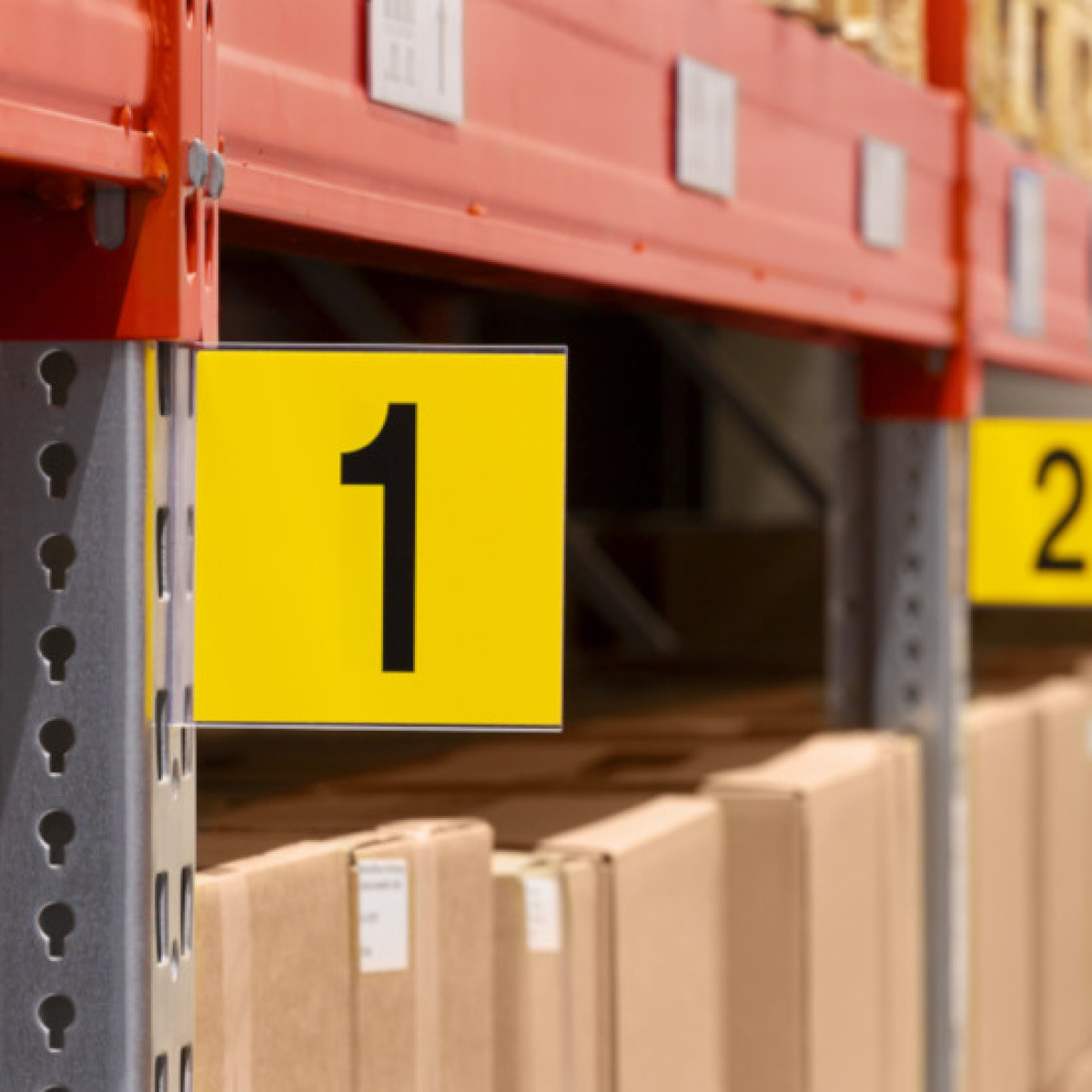 Regal- und Gangschilder - ABGEWINKELT