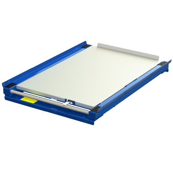 Steel shelf panel for pull-out unit