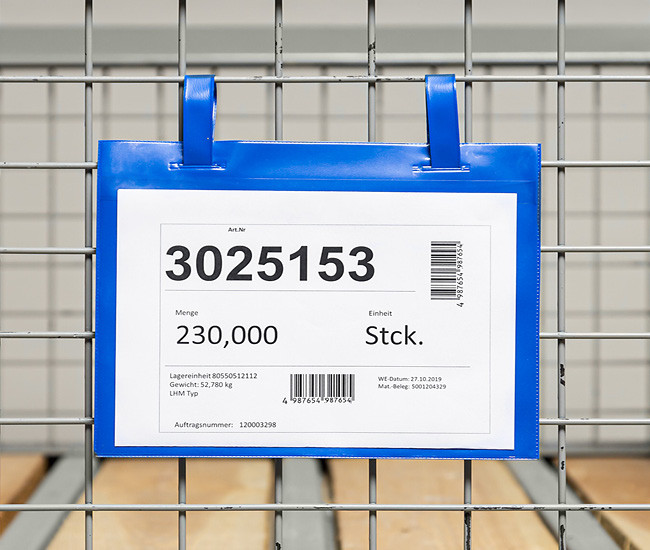 Pockets for wire boxes with straps