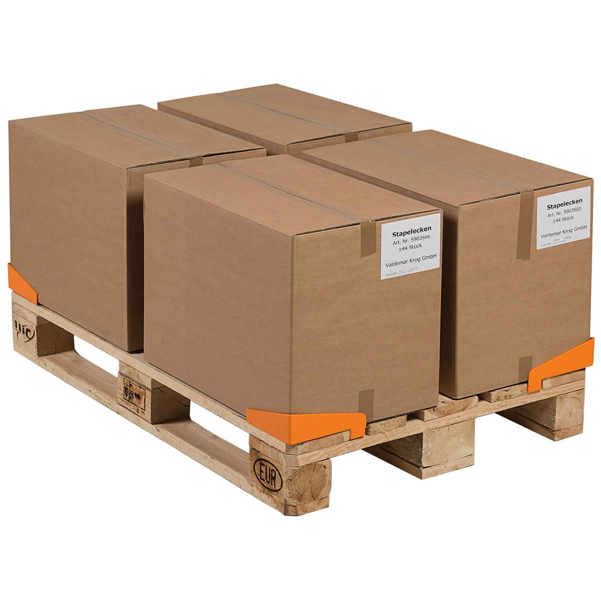 Gleitschutzecken verhindern das Verrutschen der Ladungen