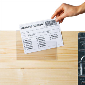 Hartkunststofftaschen für Aufsatzrahmen | A5 quer | offen