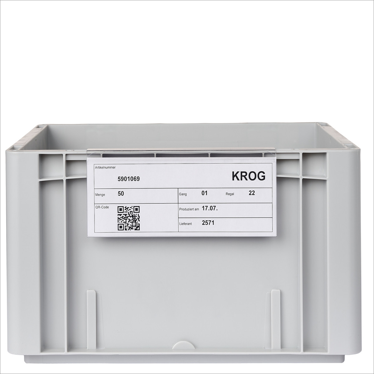 Stable pockets for plastic boxes