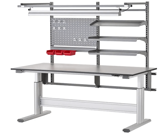 IDC 3720 work table with 1200x600 mm tabletop, electrically adjustable