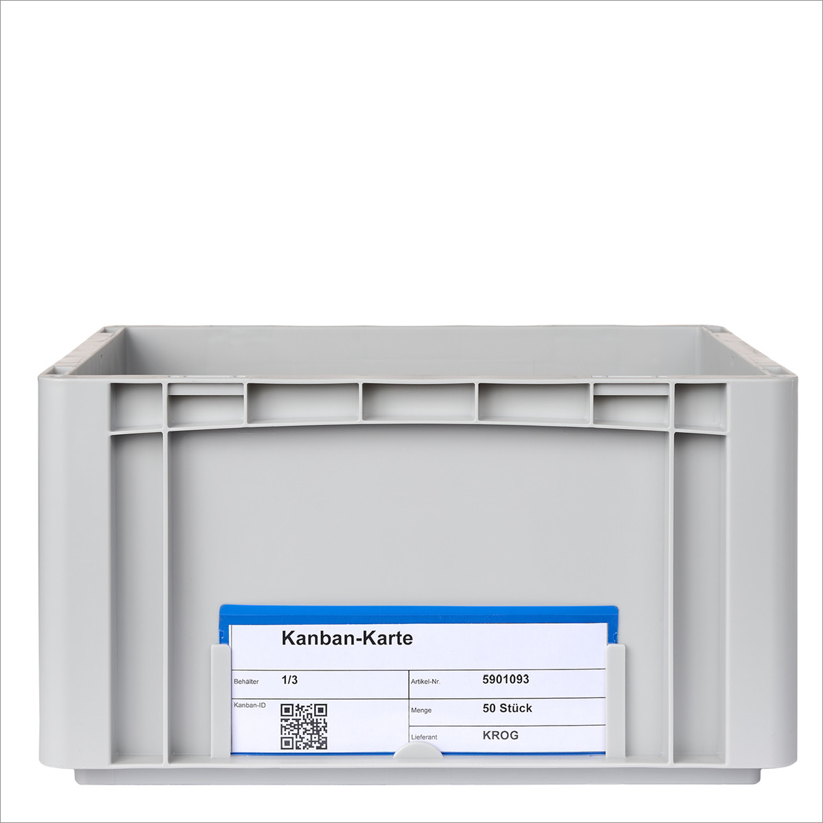 Blue KANBAN-Pocket  in KLT