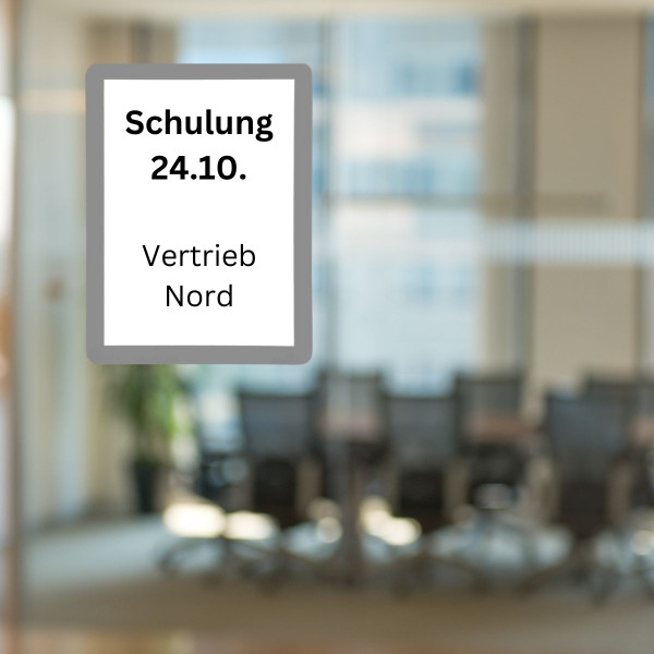 Self-adhesive information frames