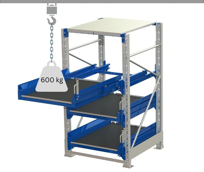 Heavy duty pull out rack
