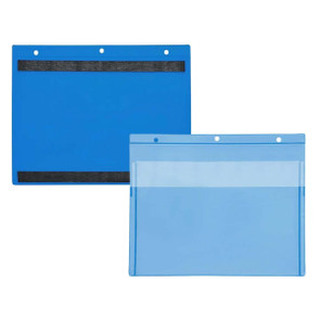Magnetic pockets DIN A5 landscape blue with flap