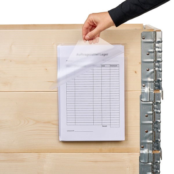 Soft self adhesive pockets - expandable